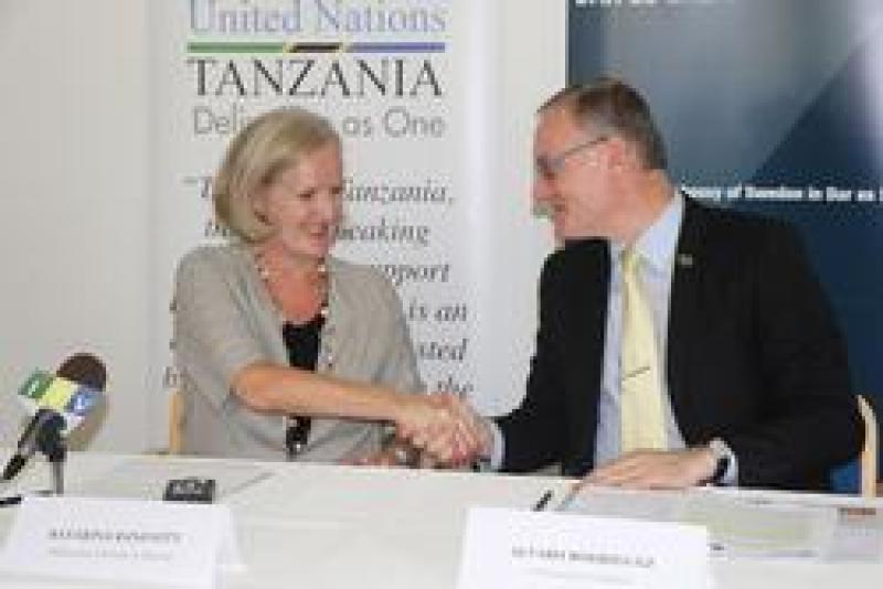 Sweden supports the One UN Fund in Tanzania with US$ 36 million Sweden supports the One UN Fund in Tanzania with US$ 36 million