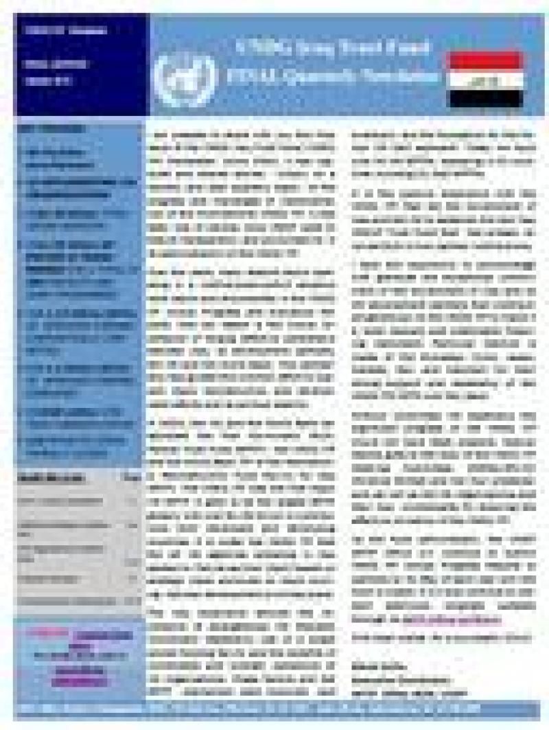 Final UNDG Iraq Trust Fund Newsletter Final UNDG Iraq Trust Fund Newsletter